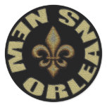 New Orleans Round Stickers