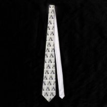 New Orleans Street Blue Letter Tile "A" ties