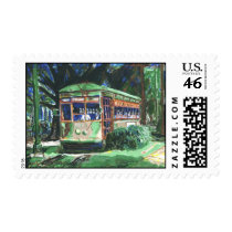 New Orleans Street Car postage by figstreetstudio New Orleans Street Car postage