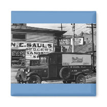 New Orleans street corner  Louisiana Fridge Magnet