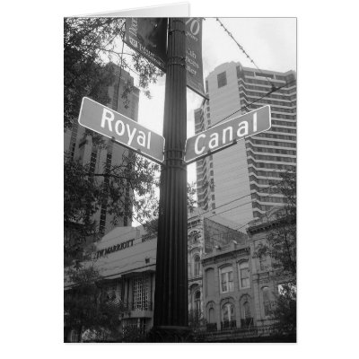 New Orleans Street Sign Greeting Card by jdaichman