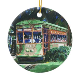 New Orleans Streetcar ornament