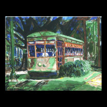 New Orleans Streetcar Painting posters by figstreetstudio New Orleans Streetcar Painting posters