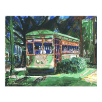 New Orleans Streetcar Painting posters by figstreetstudio New Orleans Streetcar Painting posters
