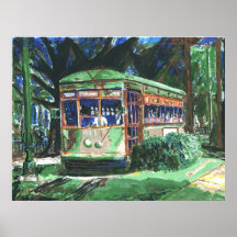 New Orleans Streetcar Painting Posters