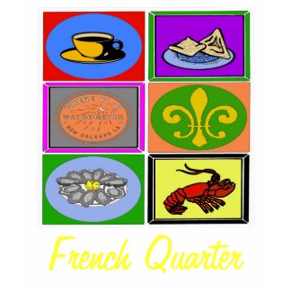 New Orleans Symbols French Quarter shirt
