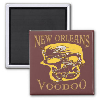 New Orleans Voodoo 2 Inch Square Magnet