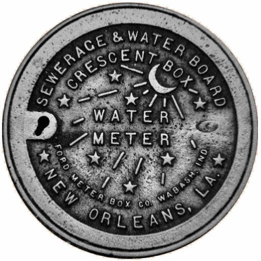 New Orleans Water Meter Cover Replica Acrylic Cut Outs Zazzle