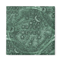 New orleans Water Meter Lid magnets by figstreetstudio New orleans Water Meter Lid magnets