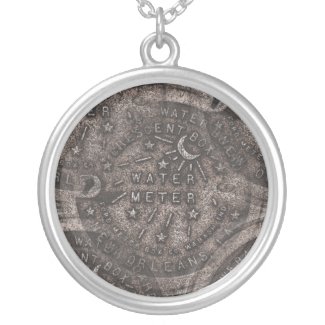 New Orleans Water Meter Lid necklace