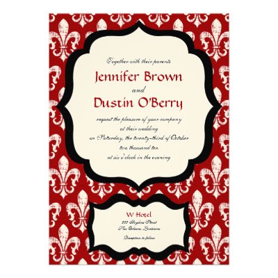 New Orleans Wedding Invitation