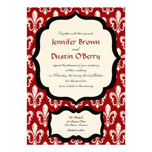 New Orleans Wedding Invitation