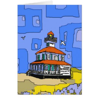 New Orleans West End Lighthouse Card