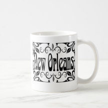 New orleans Wrought Iron Coffee Mugs