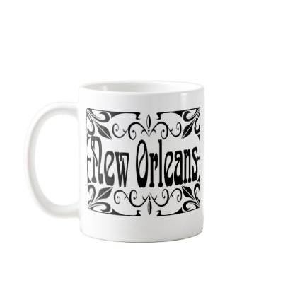 New orleans Wrought Iron Coffee Mugs by figstreetstudio