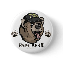 New Papa Bear Father's Day Gear Buttons