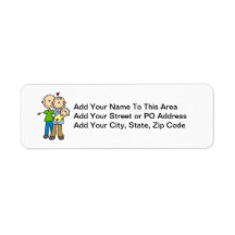New Parents New Baby T-shirts and Gifts Return Address Labels