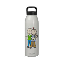 New Parents New Baby T-shirts and Gifts Water Bottle
