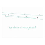 New Perch Change of Address Postcard Teal