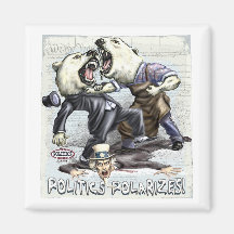 New  Politics Polarize by Yes Politics Suck Magnet
