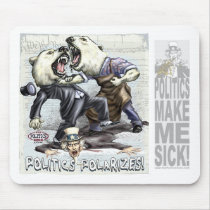 New  Politics Polarize by Yes Politics Suck mousepads