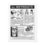 New products postcards