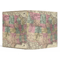 New rail road map of the United States Vinyl Binder