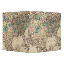 New railroad map of the United States 3 Binder