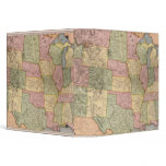 New Railroad Map of the United States 3 Ring Binder
