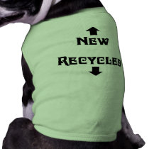 New, Recycled Dog T-Shirt pet clothing