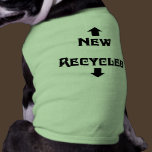 New, Recycled Dog T-Shirt pet clothing