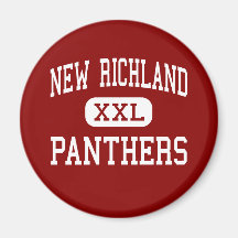 New Richland - Panthers - High - New Richland Refrigerator Magnets