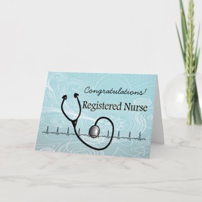 New RN Registered Nurse Congratulations Card