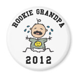 New Rookie Grandpa 2012 Refrigerator Magnets