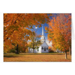 New Salem Town Common Church Autumn cards