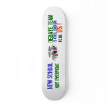 New School Debate Team Family portrait Skateboard Deck
