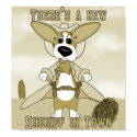 New Sheriff in Town Corgi Poster posters