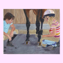New Shoe Review Horse Art Print posters