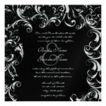 New Sizes Square Fancy Swirl Wedding Invitation