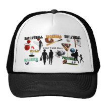 New Sports Collage Trucker Hat