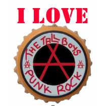 New Tallboys Logo white, I LOVE t-shirts