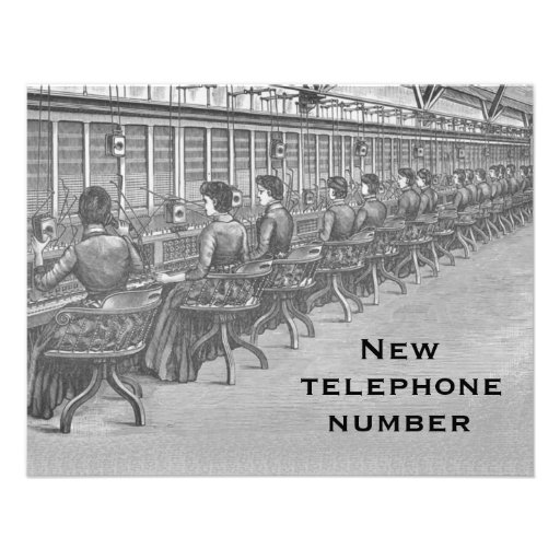 New Telephone Number Announcement Zazzle