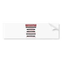 New-top-10-lies-Large-Red bumper stickers by snomotease New-top-10-lies-Large-Red bumper stickers