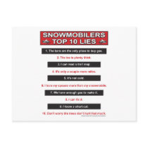 New-top-10-lies-Large-Red Post Card
