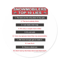 New-top-10-lies-Large-Red stickers by knudsonstudios New-top-10-lies-Large-Red stickers