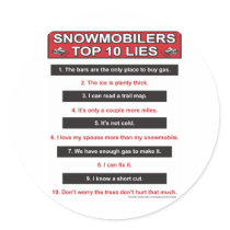 New-top-10-lies-Large-Red stickers by snomotease New-top-10-lies-Large-Red stickers