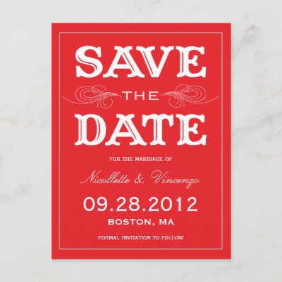 NEW VINTAGE | SAVE THE DATE ANNOUNCEMENT POSTCARDS