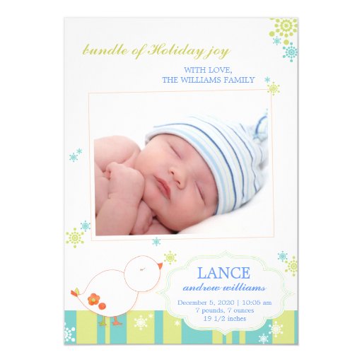 winter baby announcements