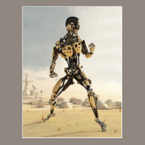 New World Mechanoid postcards