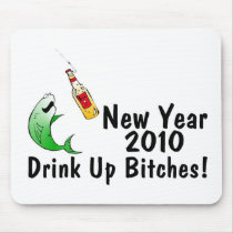 New Year 2010 Fish And Beer mousepads by CelebrationZazzle New Year 2010 Fish And Beer mousepads